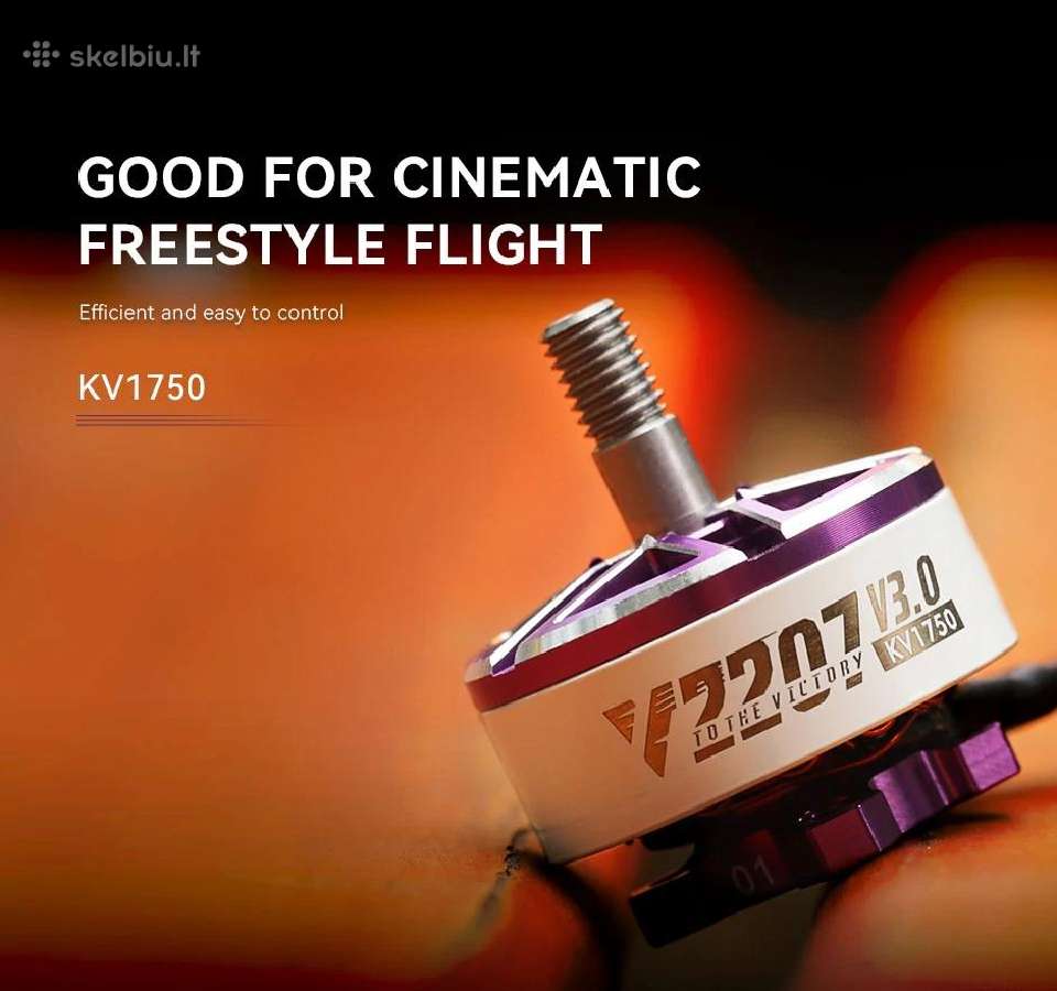 Nauji T-motor Velox V3 2207 / 2306 motorai - nuotraukos Nr. 12