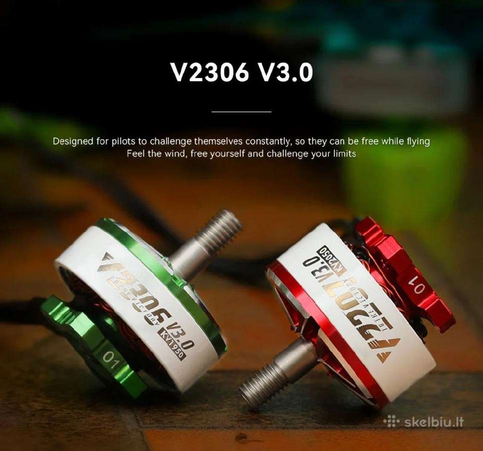 Nauji T-motor Velox V3 2207 / 2306 motorai