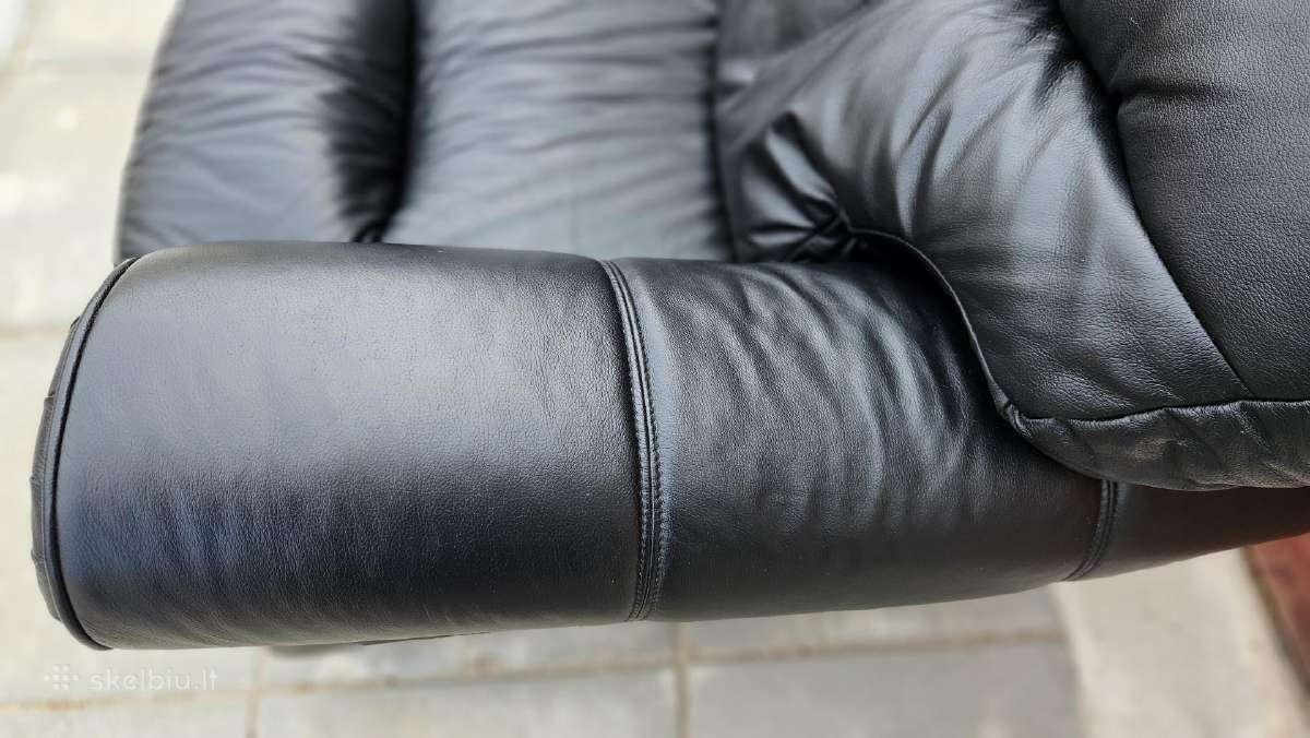 Sofa 2-vietė, natūralios odos - nuotraukos Nr. 5