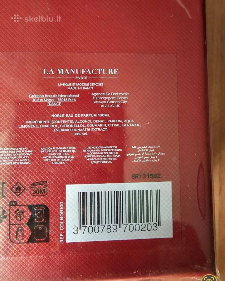 La manufacture noble vyriskas perfumas - nuotraukos Nr. 3