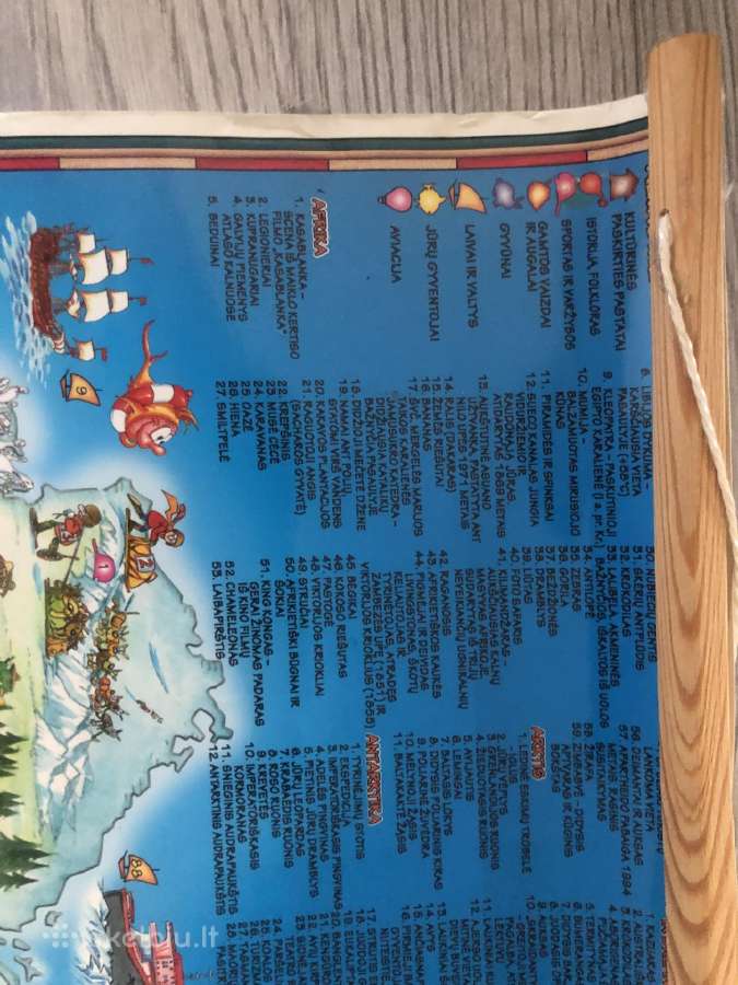 Žemėlapis-plakatas vaikams 137-96 cm - nuotraukos Nr. 3