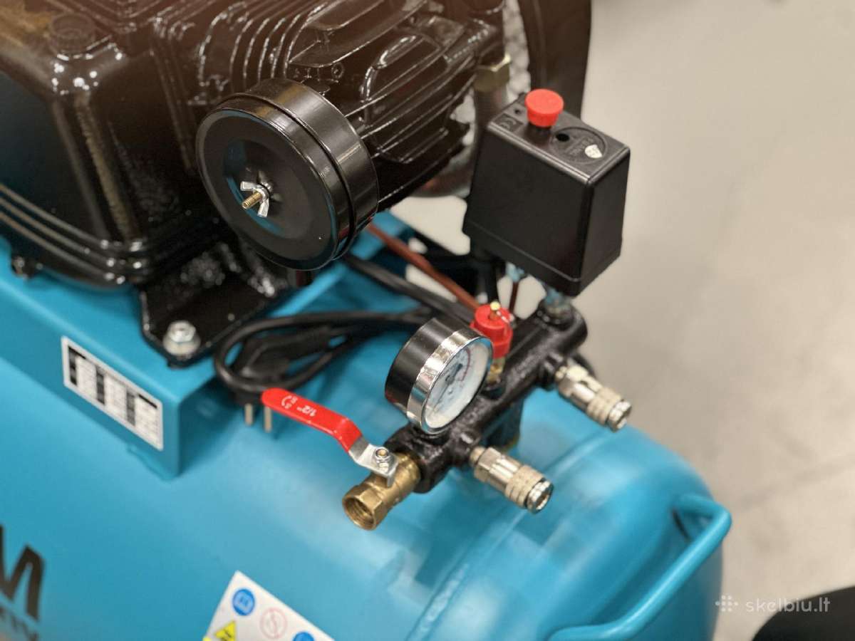 Oro kompresorius 3c 100l 600l/min 3kw 220v ! - nuotraukos Nr. 3
