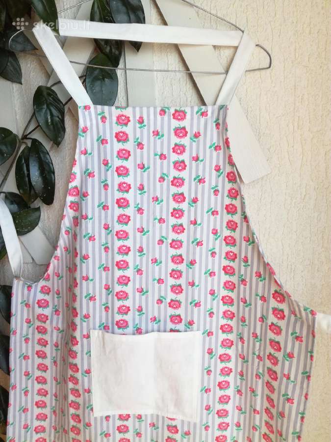 Moteriška,patogi medvilnės prijuostė - nuotraukos Nr. 4