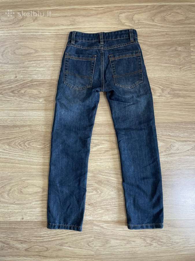 Džinsai tiesus 134 cm 8-9 metai - nuotraukos Nr. 4