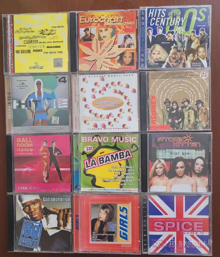 Įvairūs CD mažiau nei po 2€