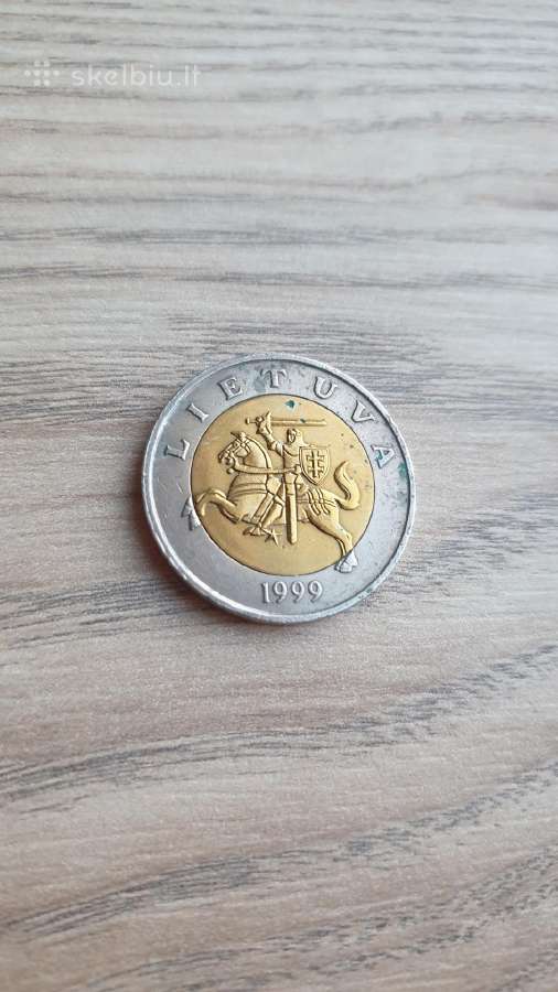 1999 metų 5 litai Gaidys - nuotraukos Nr. 2