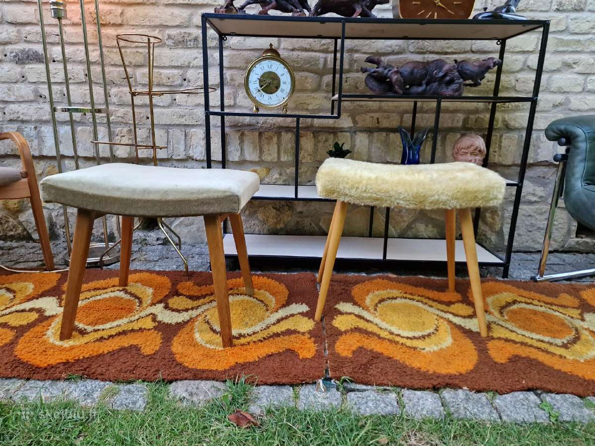 Vintažiniai mid century pufai - nuotraukos Nr. 2