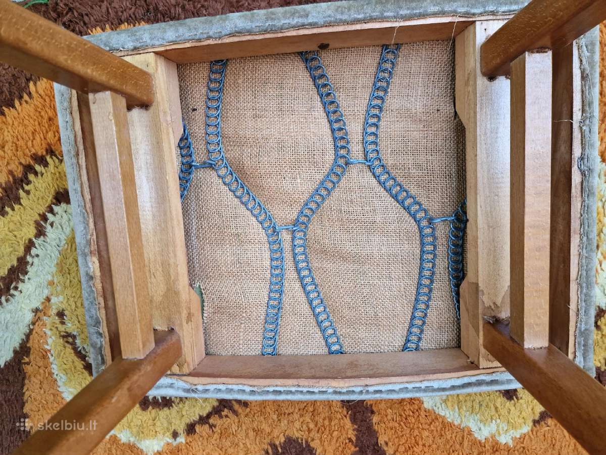 Vintažiniai mid century pufai - nuotraukos Nr. 6