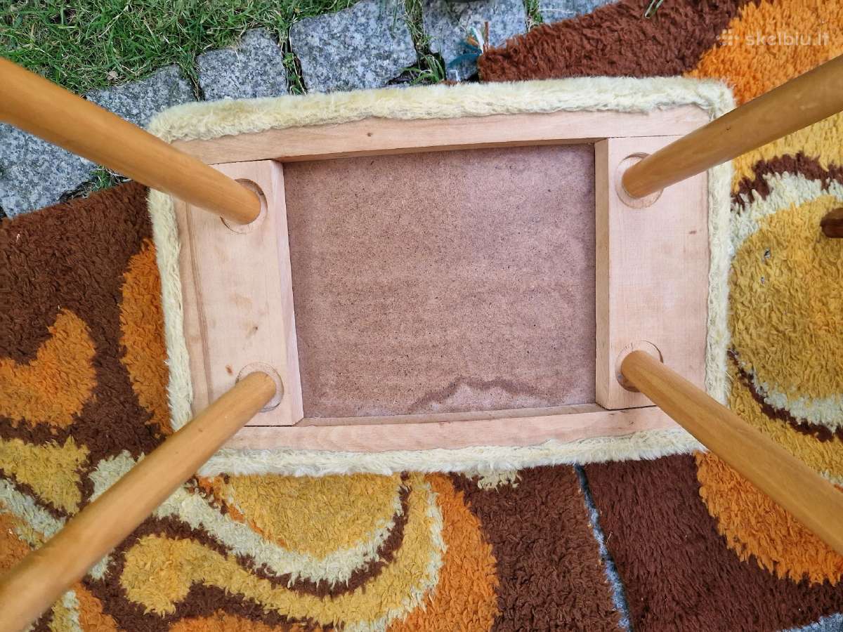 Vintažiniai mid century pufai - nuotraukos Nr. 7