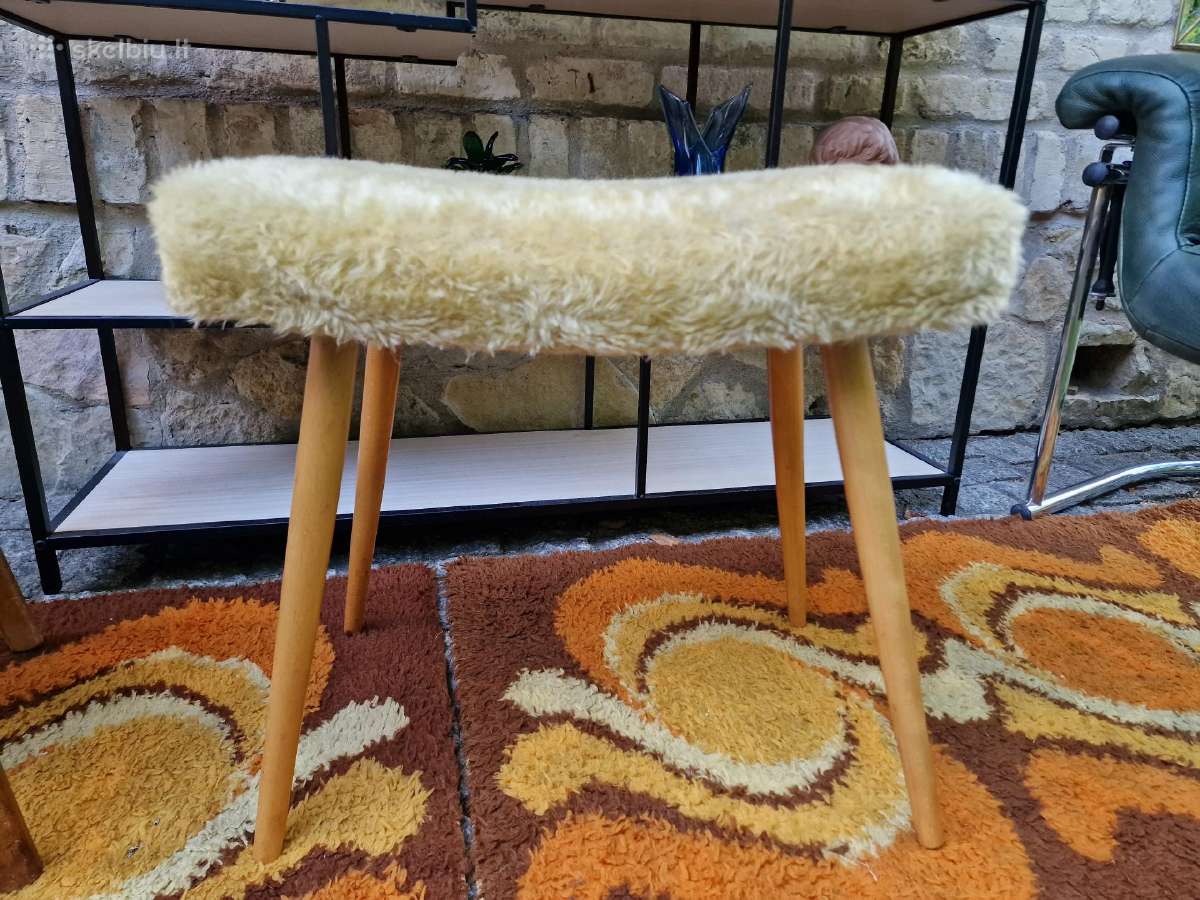 Vintažiniai mid century pufai - nuotraukos Nr. 9