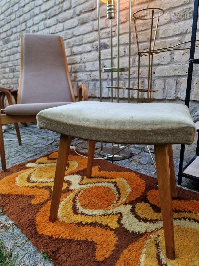 Vintažiniai mid century pufai - nuotraukos Nr. 10
