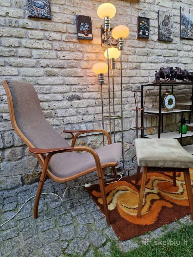 Vintažiniai mid century pufai - nuotraukos Nr. 15