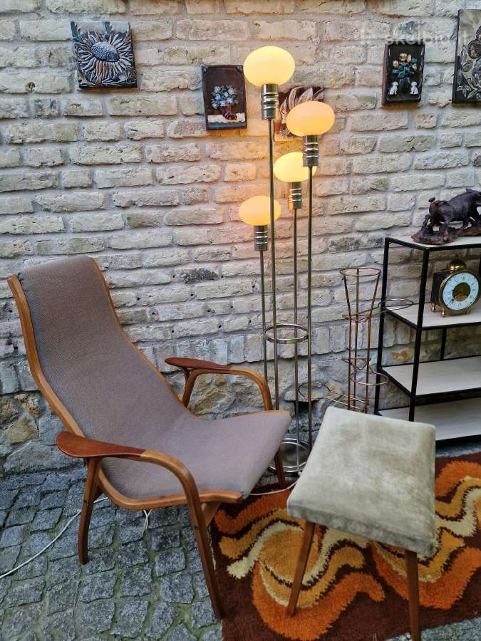 Vintažiniai mid century pufai - nuotraukos Nr. 17