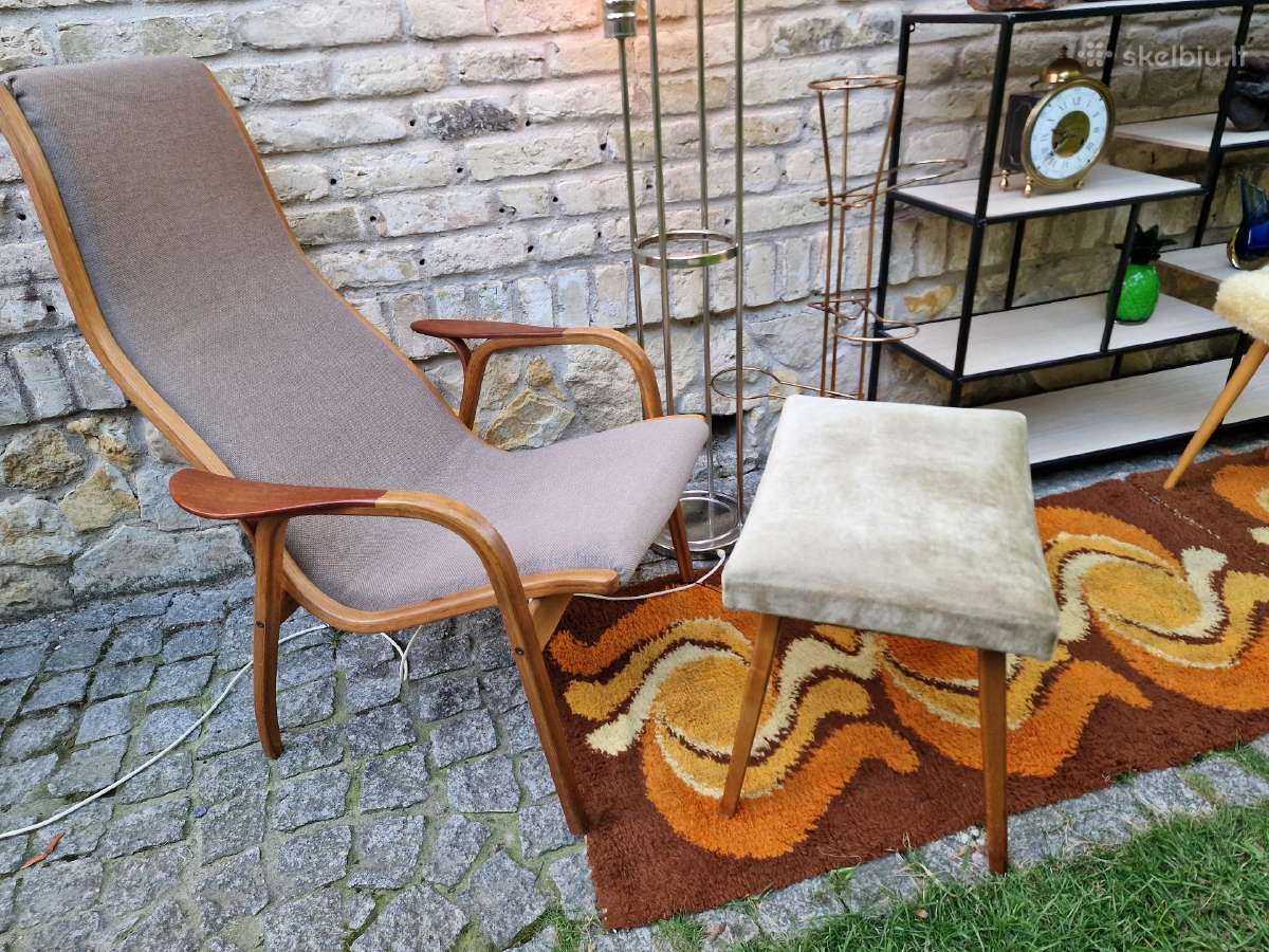 Vintažiniai mid century pufai - nuotraukos Nr. 18