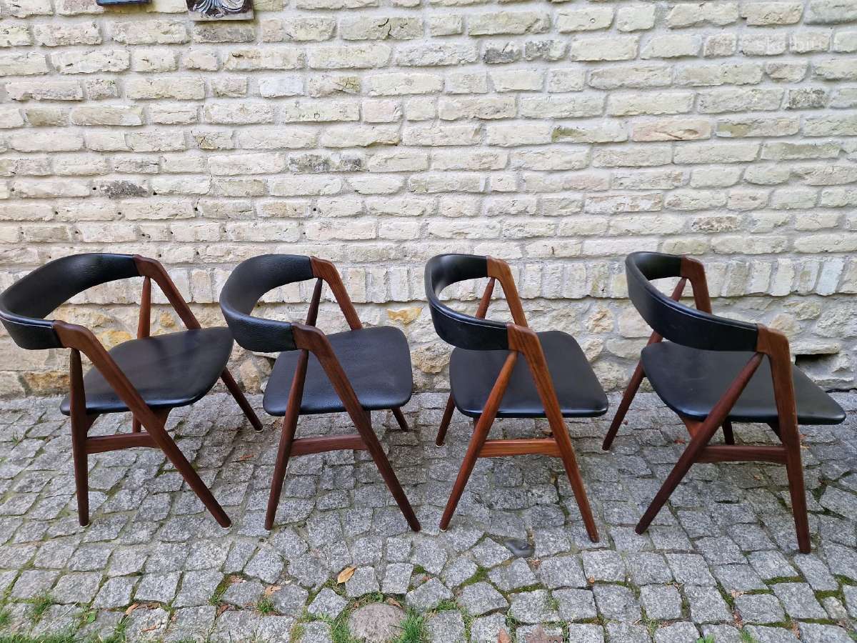 Vintažinės mid century tikmedžio kėdės - nuotraukos Nr. 4