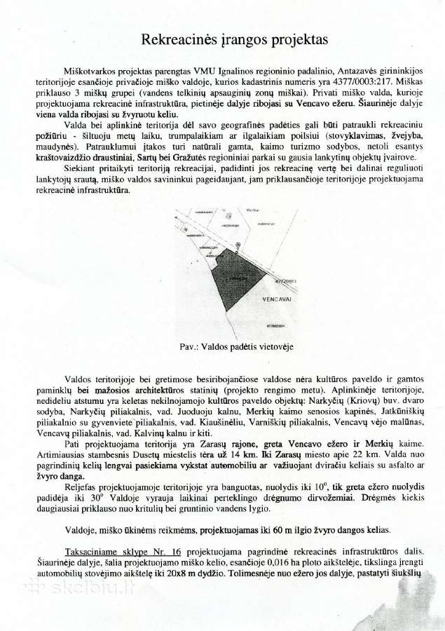 Parduodami sklypai prie Vencavų ežero - nuotraukos Nr. 8
