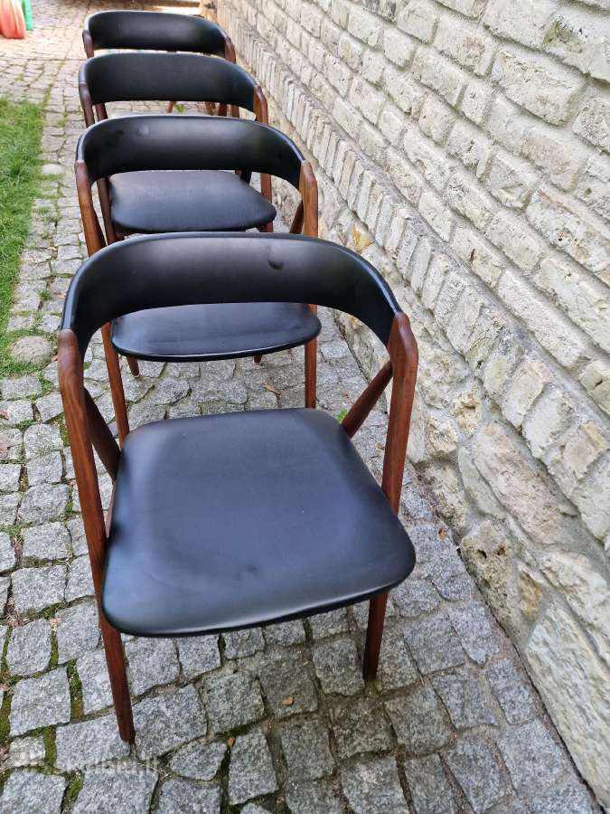 Vintažinės mid century tikmedžio kėdės - nuotraukos Nr. 6