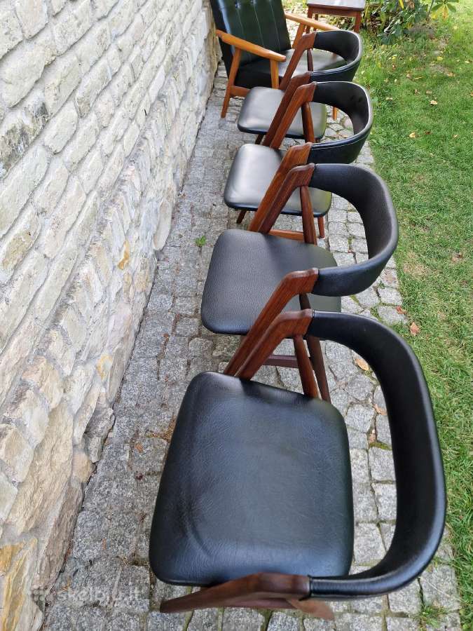 Vintažinės mid century tikmedžio kėdės - nuotraukos Nr. 8