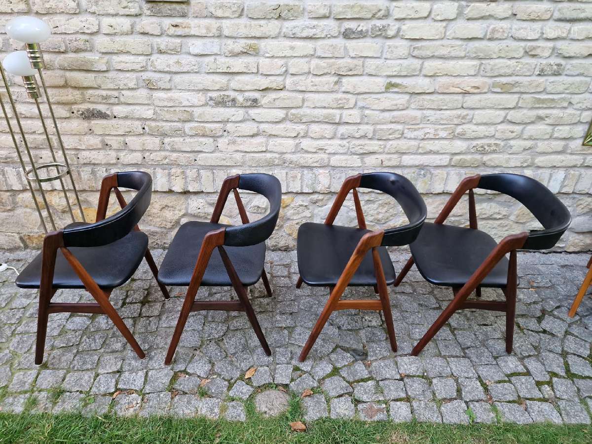 Vintažinės mid century tikmedžio kėdės - nuotraukos Nr. 10