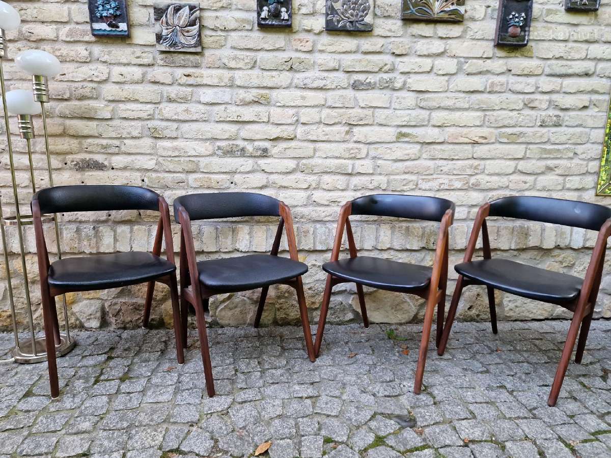 Vintažinės mid century tikmedžio kėdės - nuotraukos Nr. 11