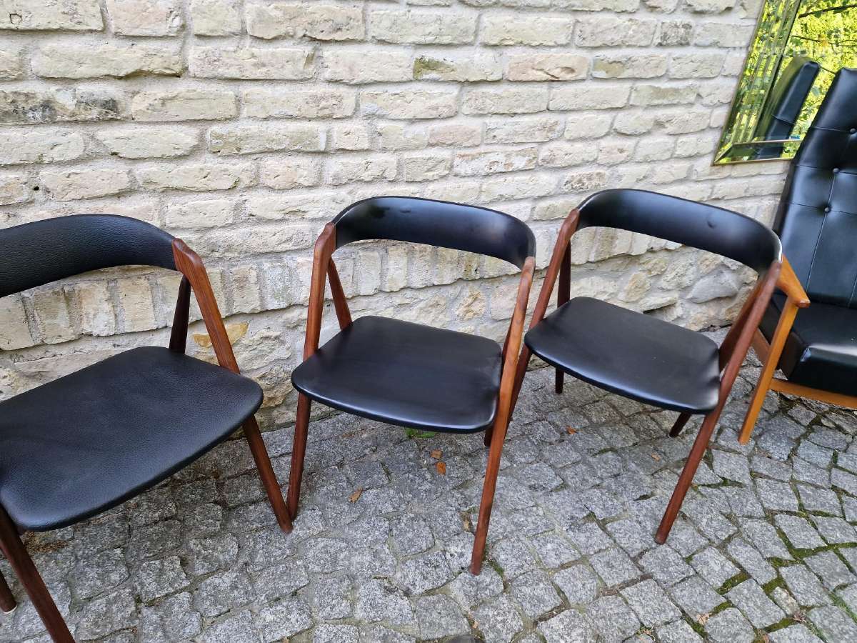 Vintažinės mid century tikmedžio kėdės - nuotraukos Nr. 13