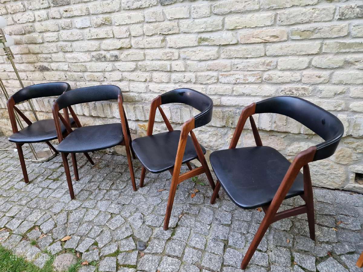 Vintažinės mid century tikmedžio kėdės - nuotraukos Nr. 18