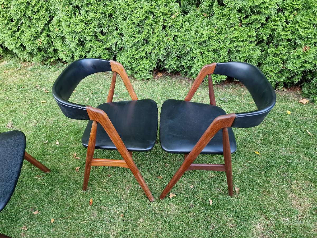 Vintažinės mid century tikmedžio kėdės - nuotraukos Nr. 21