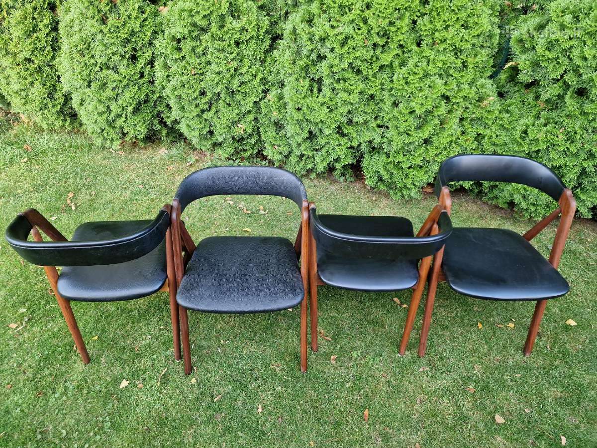 Vintažinės mid century tikmedžio kėdės - nuotraukos Nr. 25
