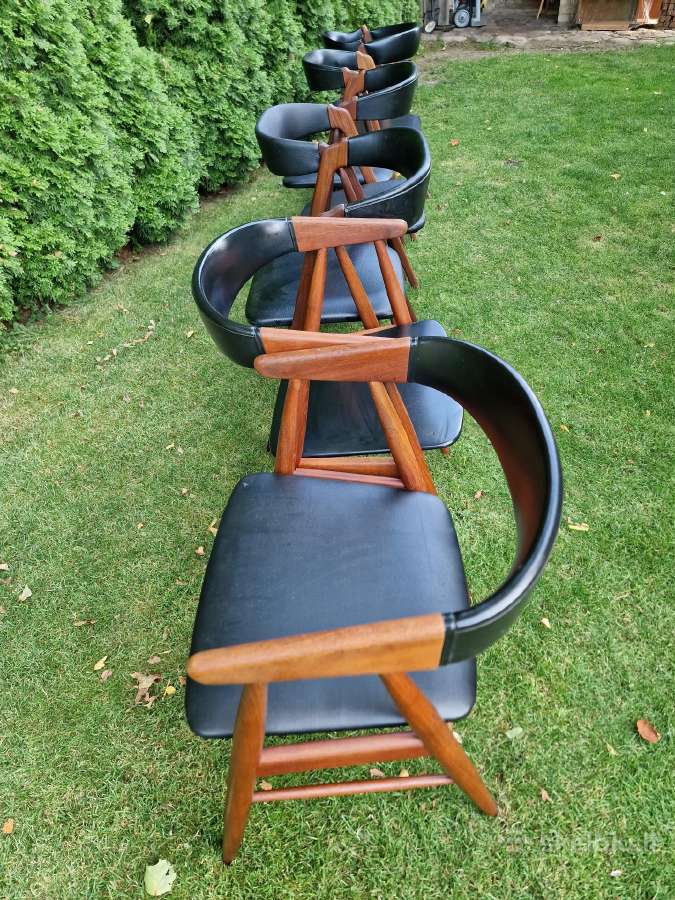 Vintažinės mid century tikmedžio kėdės - nuotraukos Nr. 29