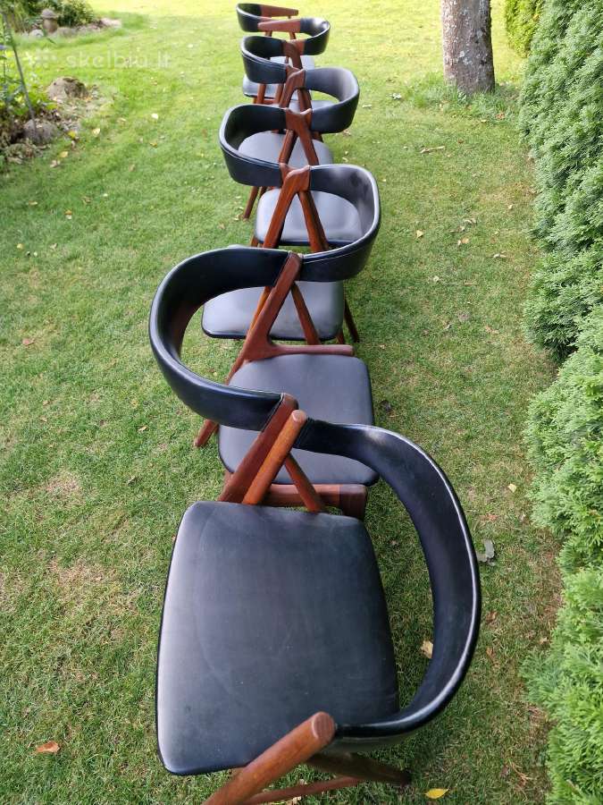 Vintažinės mid century tikmedžio kėdės - nuotraukos Nr. 30