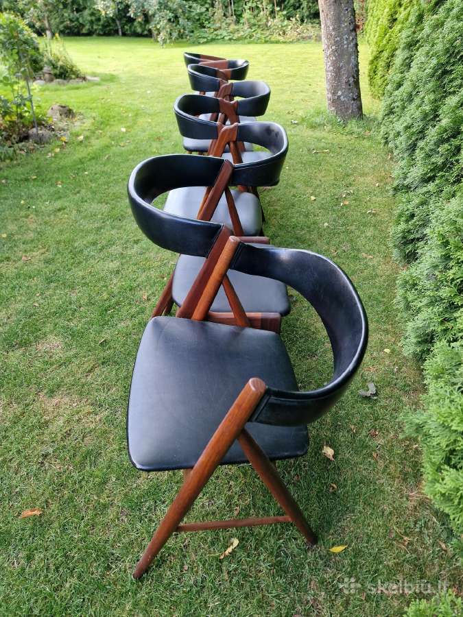 Vintažinės mid century tikmedžio kėdės - nuotraukos Nr. 32