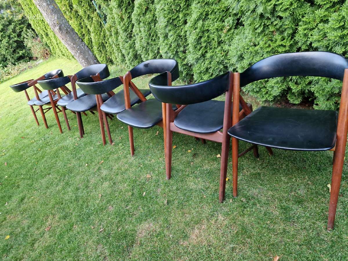 Vintažinės mid century tikmedžio kėdės - nuotraukos Nr. 33