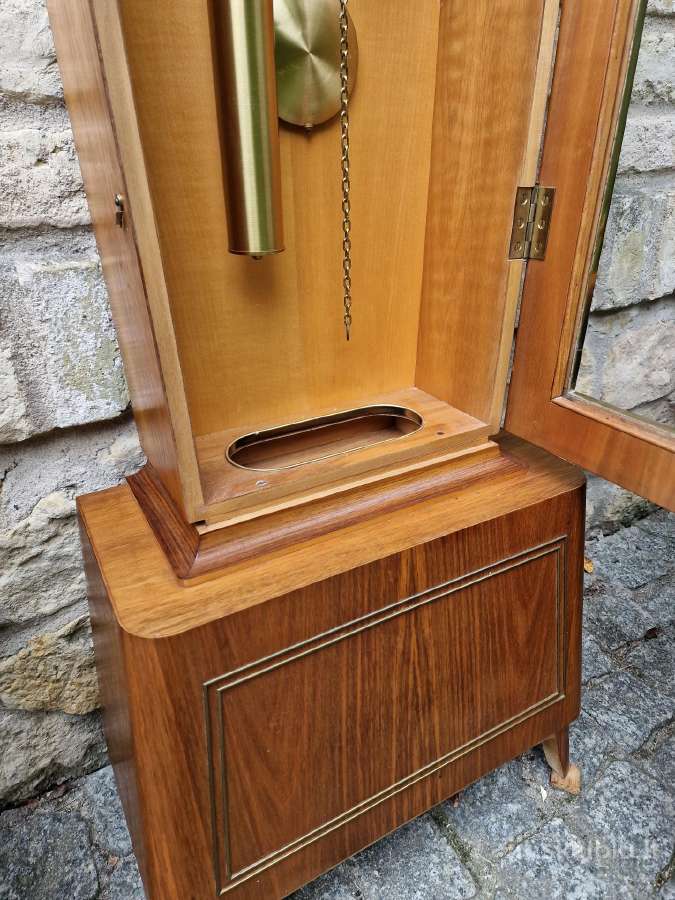 Vintažinis mid century tikmedžio laikrodis - nuotraukos Nr. 8