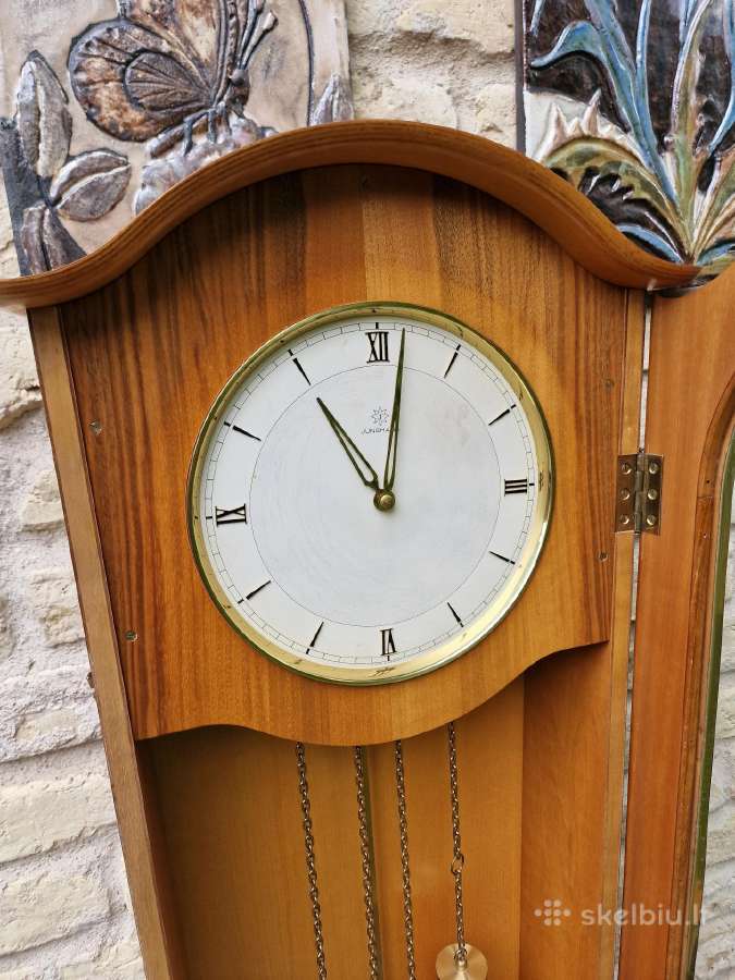 Vintažinis mid century tikmedžio laikrodis - nuotraukos Nr. 13