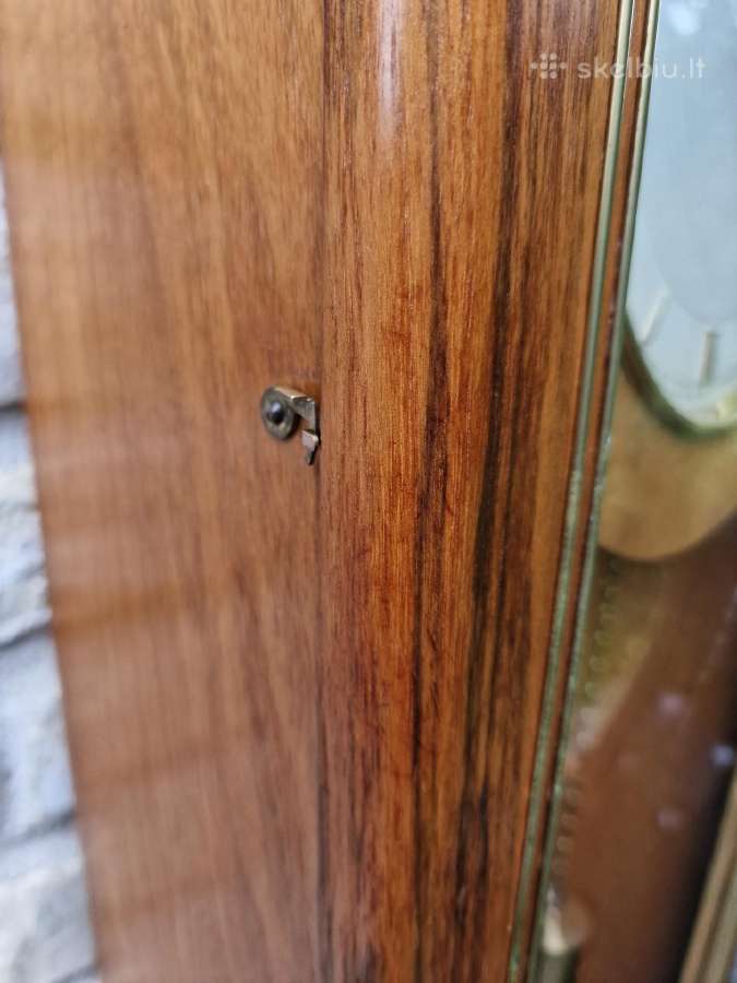 Vintažinis mid century tikmedžio laikrodis - nuotraukos Nr. 14