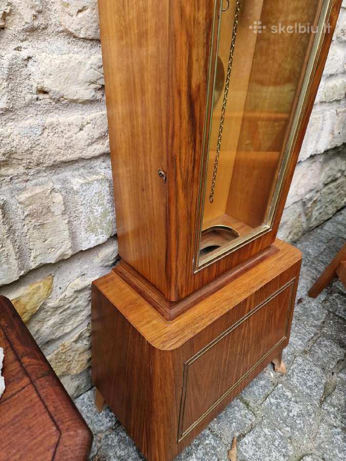 Vintažinis mid century tikmedžio laikrodis - nuotraukos Nr. 15