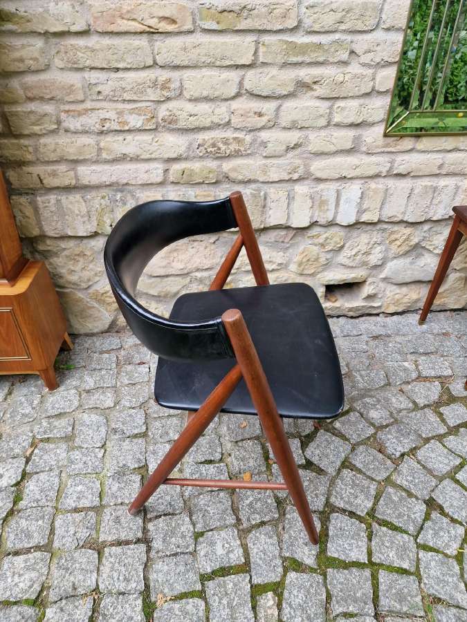 Vintažinė mid century tikmedžio kėdė - nuotraukos Nr. 2