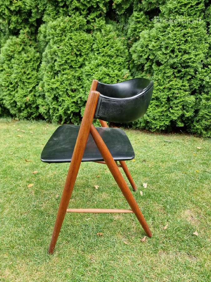 Vintažinė mid century tikmedžio kėdė - nuotraukos Nr. 8