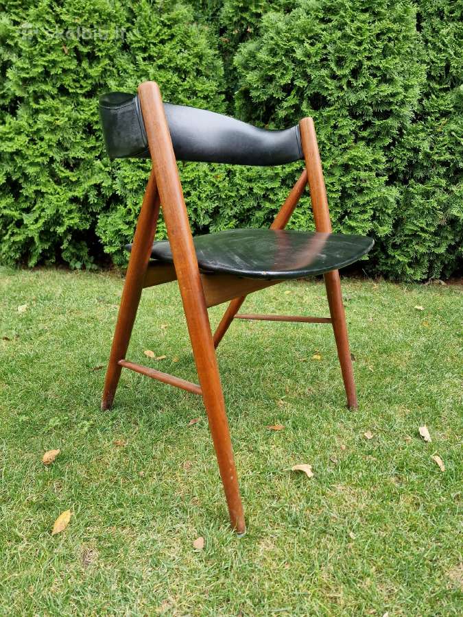 Vintažinė mid century tikmedžio kėdė - nuotraukos Nr. 11