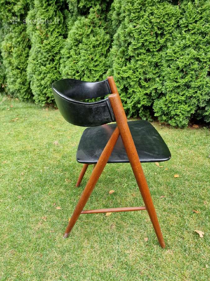 Vintažinė mid century tikmedžio kėdė - nuotraukos Nr. 12