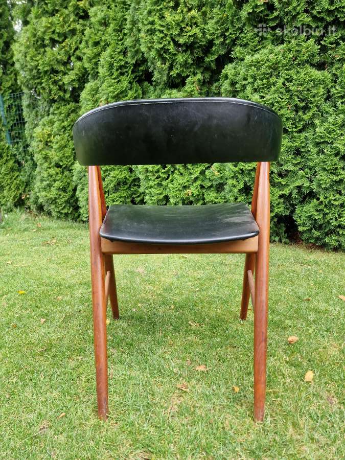 Vintažinė mid century tikmedžio kėdė - nuotraukos Nr. 14