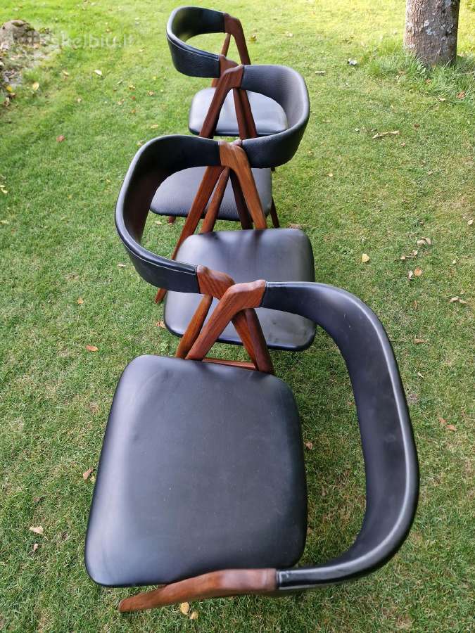 Vintažinė mid century tikmedžio kėdė - nuotraukos Nr. 16