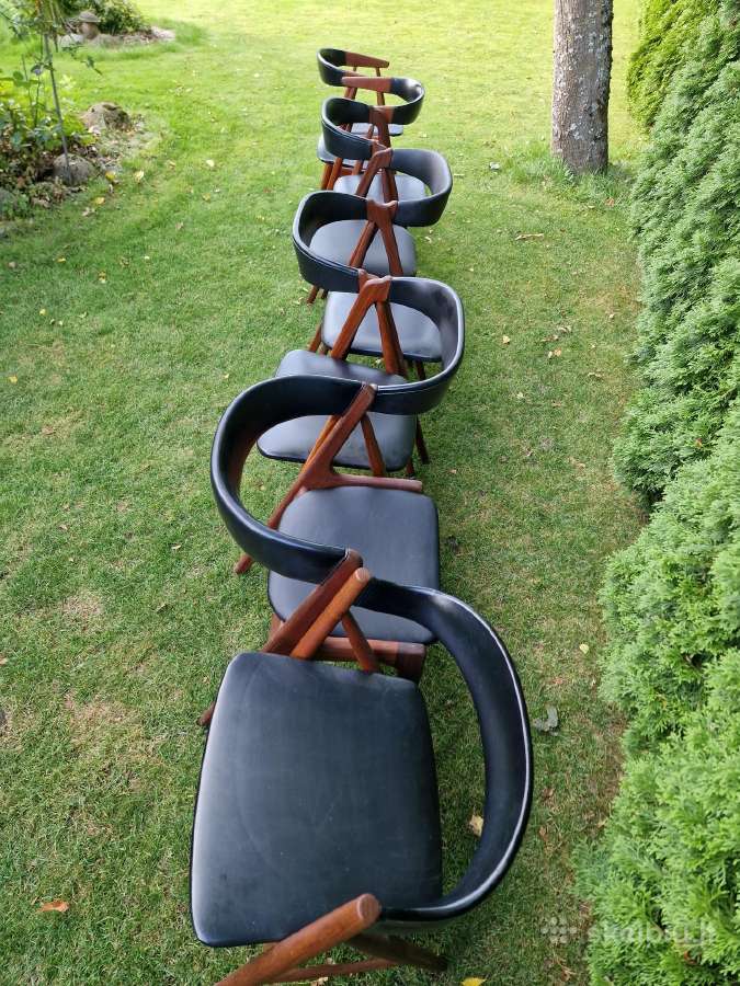 Vintažinė mid century tikmedžio kėdė - nuotraukos Nr. 21
