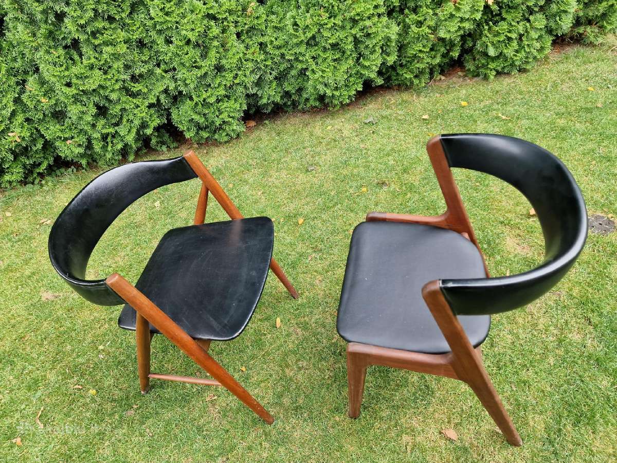 Vintažinė mid century tikmedžio kėdė - nuotraukos Nr. 25