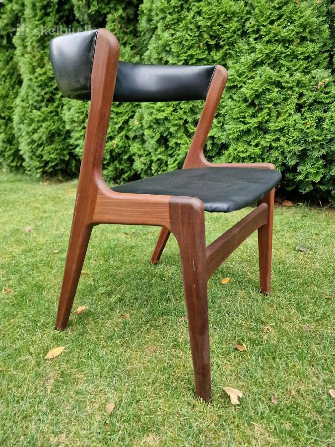 Vintažinė mid century tikmedžio kėdė - nuotraukos Nr. 28