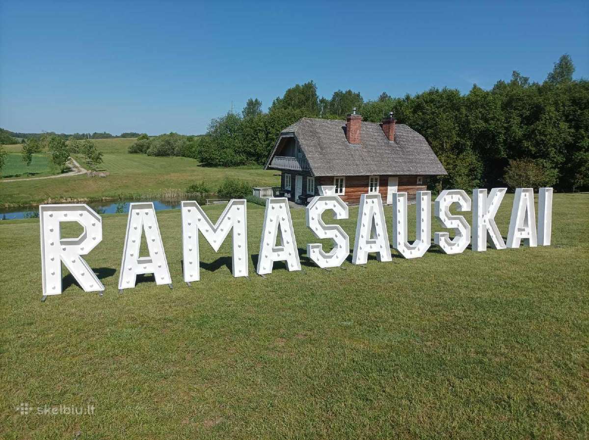 Palapinių nuoma Šviečiančių raidžių nuoma - nuotraukos Nr. 20