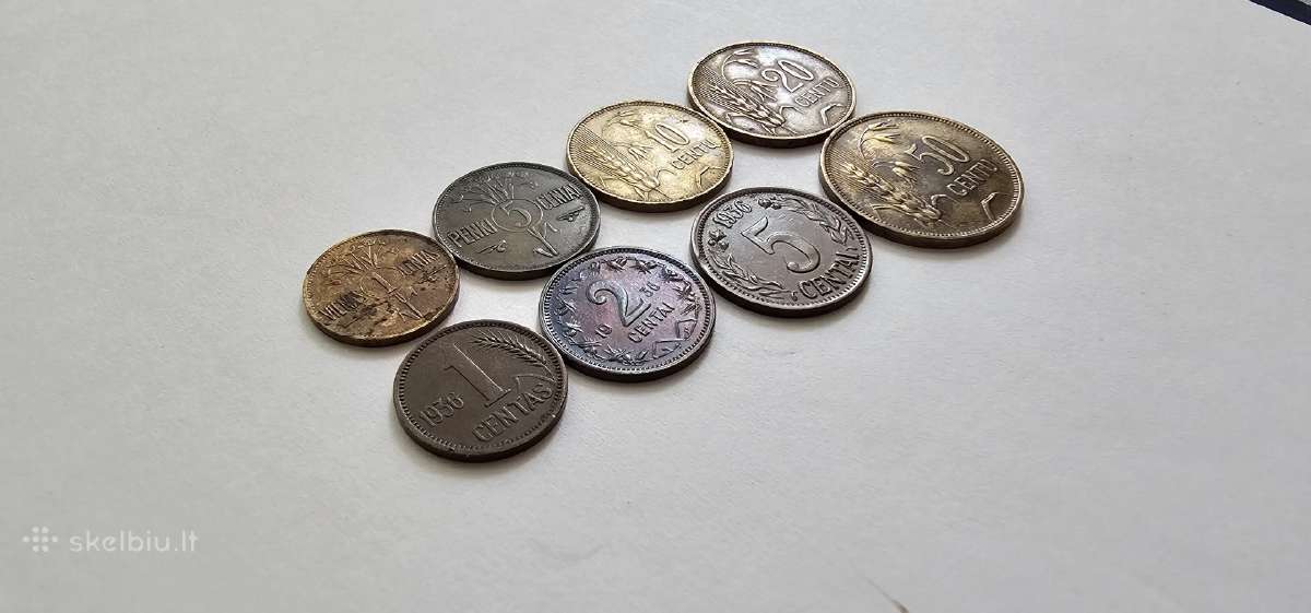 1925 1936 Lietuvos tarpukario centai - nuotraukos Nr. 3