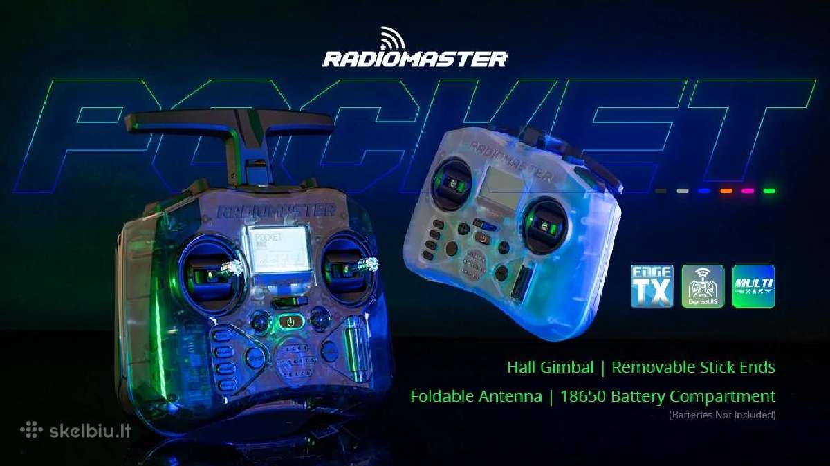 Nauji Radiomaster Pocket 2.4ghz valdymo pultai - nuotraukos Nr. 20