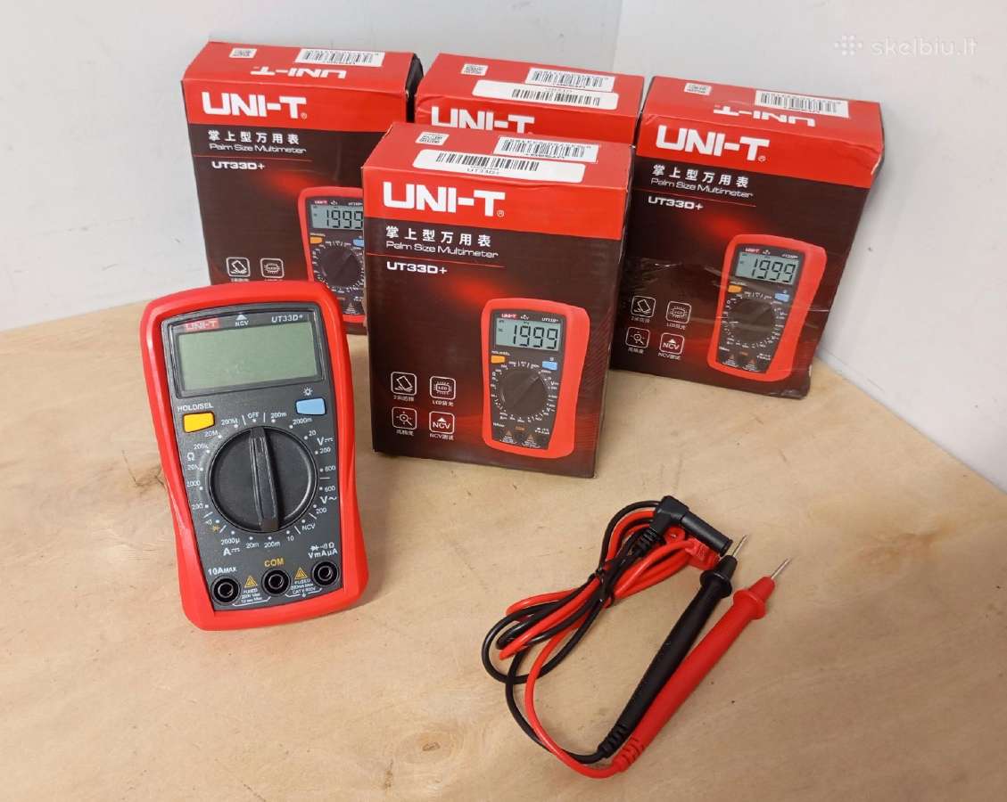 Nauji multimetrai Uni-t Ut33d+