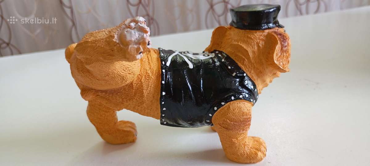 Dekoratyvinė anglu buldogo statulėlė - nuotraukos Nr. 3